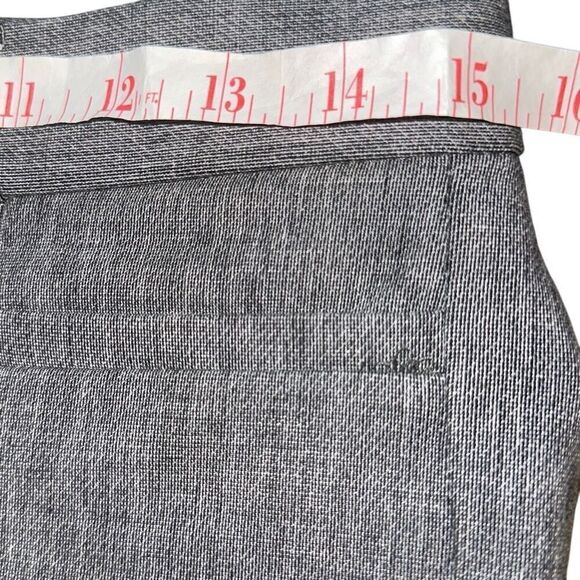 Banana Republic Gray Twill Stretch Flat Front Ankle Trouser Pants Ladies Size 2 - Picture 7 of 10